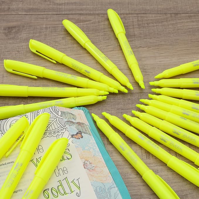 Mr. Pen- Yellow Highlighters, 30 Pack, Chisel Tip, Quick-Dry | Smear-Resistant, Odorless Yellow Highlighters Bulk for School, Office & Journaling