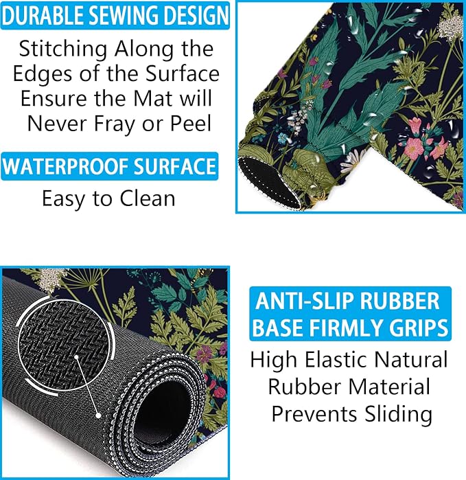 Large Mouse Pad with Wrist Rest, 4-in-1 Wrist Rest for Keyboard and Mouse | Non-Slip Waterproof Desk Mat Set, 35.4"x15.7" Desk Mat+Keyboard Wrist Rest+Mouse Wrist Support+Cup Coaster for Home Office