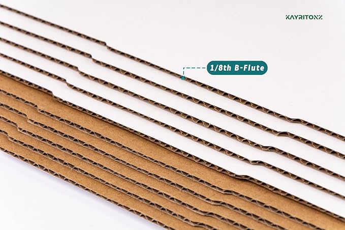 9x6x1.3 inch Cardboard Box for Shipping DVD, CD, Book, 50 Pack | Flat Small Box for Mailing, Storing, packaging, Business or Home, with Fragile Stickers, Multi-Depth, Easy-Fold, Brown
