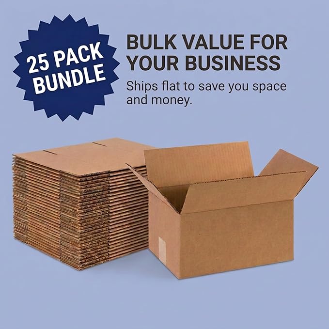 BOX USA Shipping Boxes 16"L x 10"W x 6"H, 25-Pack Medium Corrugated Cardboard Boxes for Shipping, Mailing, Packing, Packaging and Storage