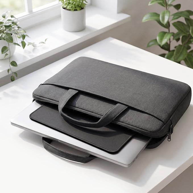 3 Pack Mouse Pad, Stitched Edges and Non-Slip Rubber Base, Black | 10.2 x 8.3 Inch Mousepad with Smooth Surface, Durable Washable Mousepads for Laptop, PC and Office