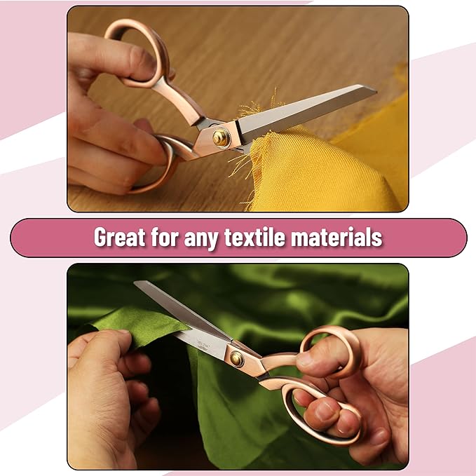Mr. Pen- Fabric Scissors, 8-inch Rose Copper Premium Tailor Scissors, Sewing Scissors for Fabric Cutting, Fabric Cutter, Fabric Shears, Fabric Scissors Professional, Heavy Duty Scissors Heavy Duty