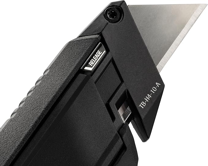 ToughBuilt – Autoloading Utility Knife, Heavy-Duty Retractable Knife with Built-In Blade Magazine, Quick-Change Mechanism, and All-Metal Construction (TB-H4-10-A)