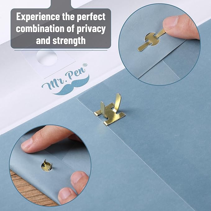 Mr. Pen- Clasp Kraft Envelopes, 18 Pack, 9" x 12", Blue, Document Size, Clasp and Gummed Closure