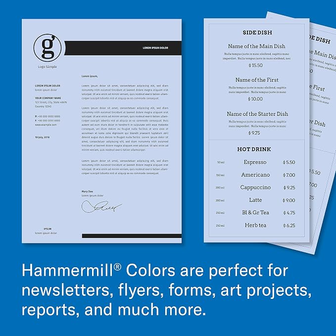 Hammermill Colored Paper, 20 lb Orchid Printer Paper, 8.5 x 11 - Made in the USA, Pastel Paper, 103770R - 1 Ream (500 Sheets)