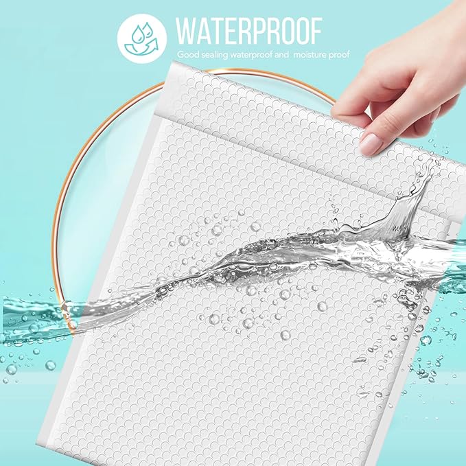 Fuxury Bubble Mailers 12x15" White Padded Envelopes 25 Pack large bubble mailer Strong Adhesion Padded Mailer,Self-Seal Bubble Envelope for Mailing Small Business,Magazine, Clothing.