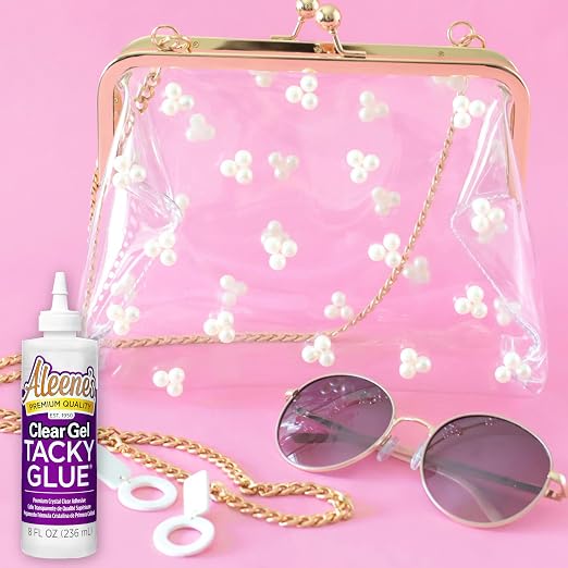 Aleene's Clear Gel Tacky Glue for Crafts, Nontoxic, Applies and Dries Clear, 8 fl oz
