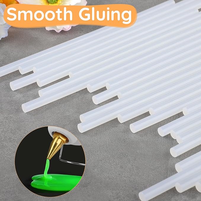 Glow in The Dark Glue Sticks, 0.27"x8" Bulk Glue Sticks for Car Dent Repair Handmade DIY Art Craft Home Office Project Craftwork Fix & Repairs, 72 Pack