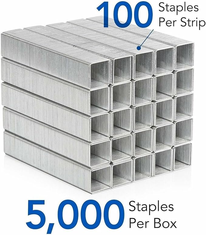 Swingline Staples, Heavy Duty for Desktop Staplers, 1/2" Length, 100/Strip, 5000/Box (79392)