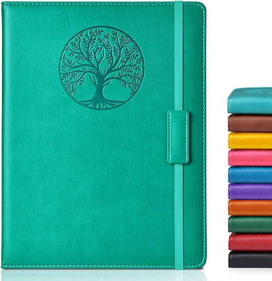 Lined Journal Notebook for Women Men,256 Pages B5 Large Hardcover Leather Journals for Writing,Travel,Business,Work & School,College Ruled Notebooks for Note Taking,Diary Notepad 7.8"×10.2"
