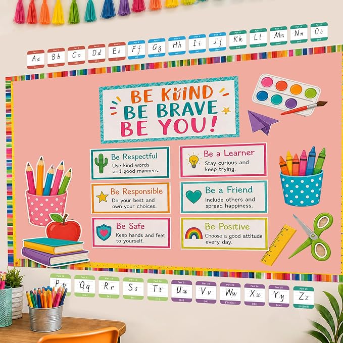 Pink Bulletin Board Roll 4x15ft, Non-Woven Fabric for Classroom | Self-healing,Pinhole & tear-resistant,Easy to cut & reusable backdrop for schools,Offices & creative projects