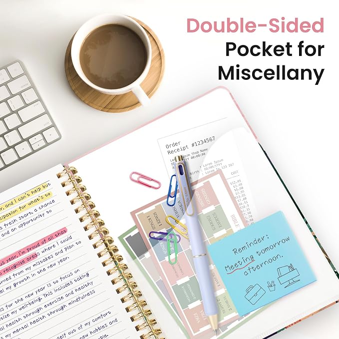 Lined Spiral Journal Notebook for Women, Pretty College Ruled Notebook for Work & Note Taking, A5 Hardcover Journal for Writing, Cute Aesthetic 140 Pages, Sunset Arroyo