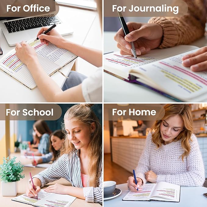 Taja Lined Journal Notebook for Women & Men, Hardcover Leather Journal for writing, A5 College Ruled Notebook for Work & Note Taking, Perfect for Office School Home Supplies, 160 Pages, Leopard