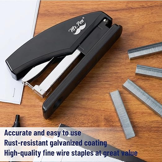 Mr. Pen- Staples Office Supply, 5000 Pc Staples for Stapler, 25 Sheet Staple, 1/4 inch Length(23/6), Office Staple, 100/Strip