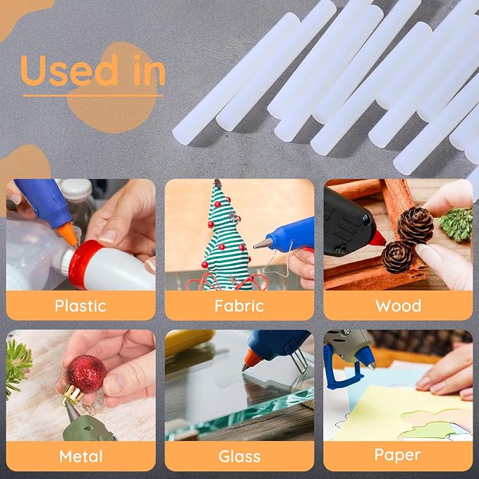 Glow in The Dark Glue Sticks Bulk, 36 Pack Sealing Wax Sticks for Stamp Seals Crafting DIY Art Gluing Project Low and High Temp Car Dent Repair Sealing, 4" Long x 0.43" Dia