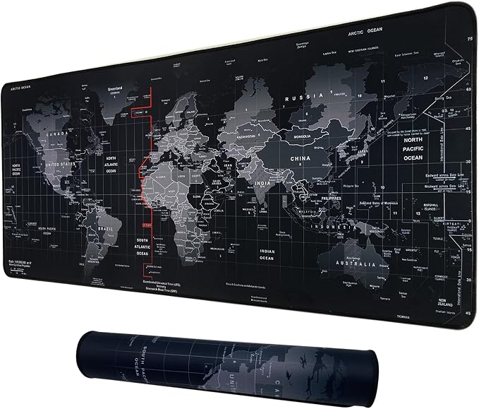 Professional Large Mouse Pad,31.5 x 11.8 in Extended Gaming Mouse Pad,Smooth Lycra Fabric,Non-Slip Rubber Base,Precision Stitched Edges, for Work,Gaming,Writting & Home-80x30 Dtcmh