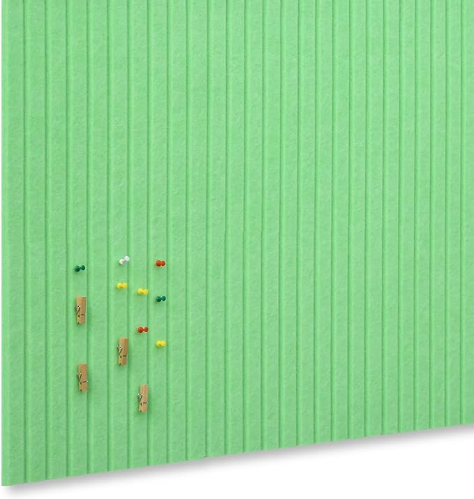 YOUDEFYOUDEFUL 47" x 35" Large Felt Bulletin Board, Green | 12 Pcs Self-Adhesive Cork Board Alternative, Pin Boards for Wall Decor, Home, Office, Classroom,Dorm