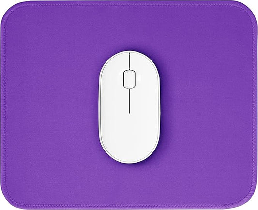 Purple Mouse Pad, Nice and Cute Mouse Pad, Splash-Proof Textured 10.2 x 8.2Inch, Stitched Edge Non-Slip Waterproof Rubber Mouse Pad