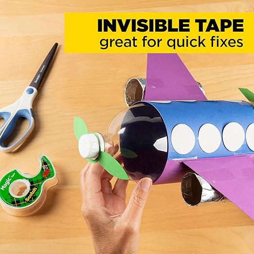 Scotch Magic Tape, Invisible, Home Office Supplies and Back to School Supplies for College and Classrooms, 3 Rolls