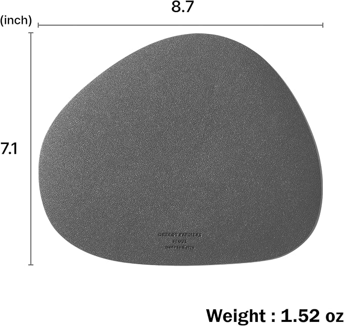 Mouse pad, Non-Slip Washable Waterproof Computer Mouse pad (Dark Grey)