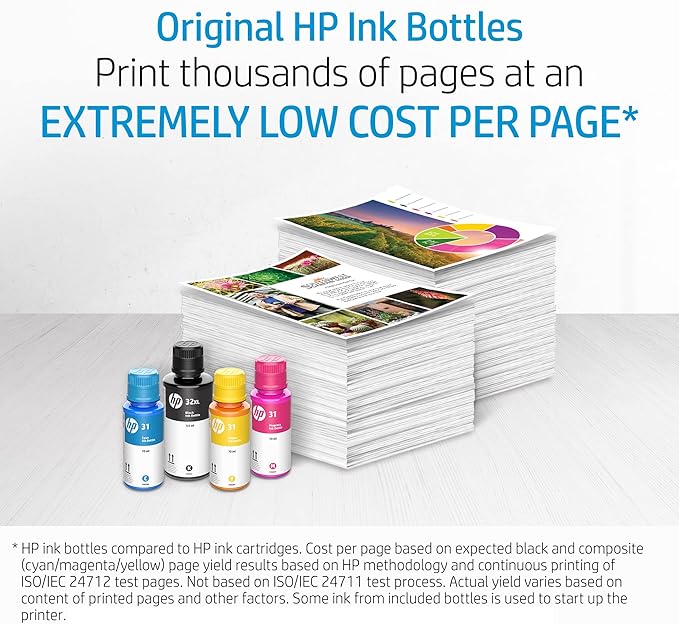 HP 32XL | Ink Bottle | Black | Up to 6000 Pages per Bottle| Works Smart Tank Plus 651 and Smart Tank Plus 551 | 1VV24AN | Packaging May Vary (Pack of 2)