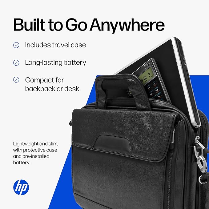 HP 10bII+ Financial Calculator – 100+ Functions for Business, Finance, Accounting, Statistics & Algebra – College & High School Calculator, Exam Approved for SAT, AP, PSAT – Includes Case & Cloth