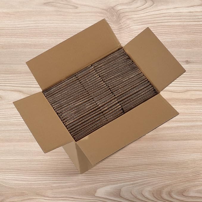 CRUGLA 6x4x4 Shipping Boxes Set of 25, Corrugated Cardboard Mailing Packaging Moving Box for Packaging