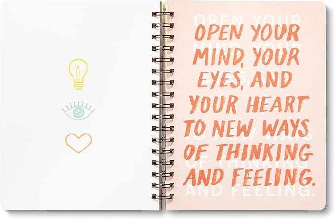 Compendium Spiral Notebook - There is a voice that doesn't use words. Listen. — A Designer Spiral Notebook with 192 Lined Pages, College Ruled, 7.0”W x 9.25”H