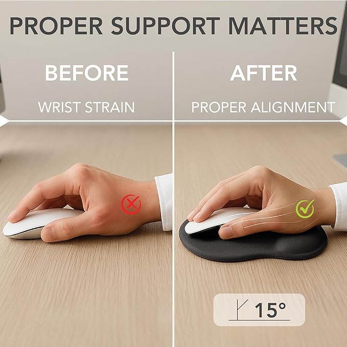 Mr. Pen- Mouse Pad with Wrist Support, Ergonomic Pad, Gel Gaming Support
