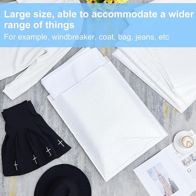 Ireer 30 Pack 18 X 22'' Large Bubble Mailers Padded Envelopes Self Seal | Poly Cushioned Protection, Waterproof Exterior, For Business Shipping Gifts Packaging, Secure Adhesive, Durable Mailing Bags