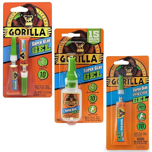 Gorilla Super Glue Gel XL, Clear Glue, 25 Gram (Pack of 1) - All Purpose and Fast Setting for Projects and Repairs