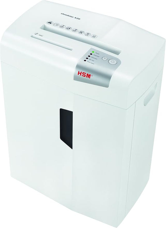 HSM of America Shredstar X20 Cross-Cut Shredder, 20 Manual Sheet Capacity | HSM1051W