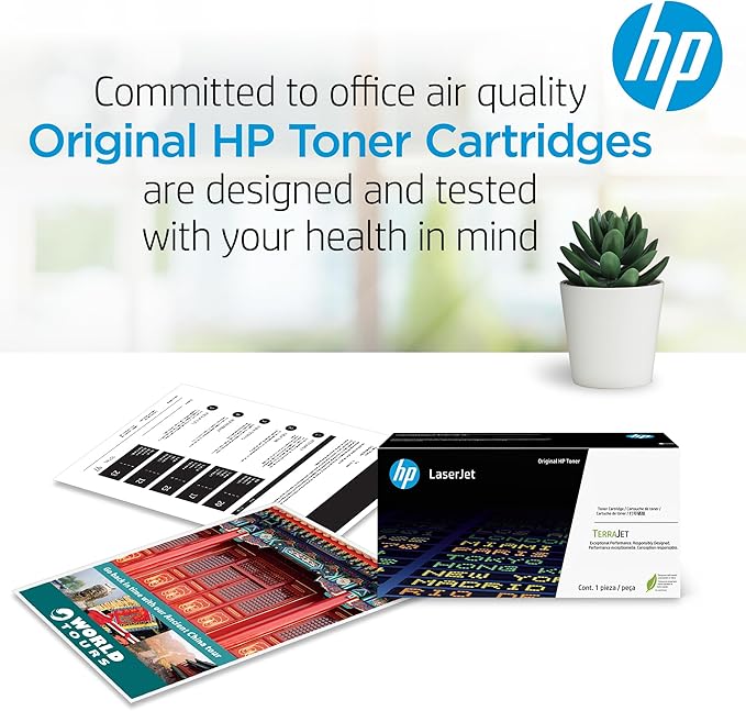 HP 206A Black Toner Cartridge | Works with Color LaserJet Pro M255,MFP M282,M283 Series | W2110A,(Pack of 2)
