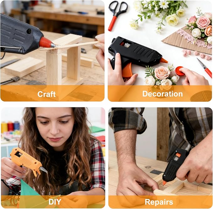 40 Pcs Dent Repair Glue Stick,Black Craft Glue Gun Sticks, 0.43” Dia x 7.87”Long Hot Melt Glue Sticks for Car Dent Repair Handmade DIY Art Craft Home Office Project Craftwork Fix & Repairs