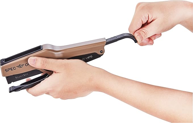 Spec Ops Tools Heavy Duty Plier Stapler for Packaging, Compatible with 3/8" and 1/4" Leg Length Staples, 45 Sheet Capacity, All-Metal