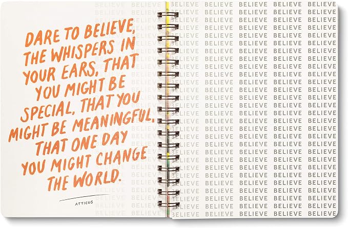 Compendium Spiral Notebook - There is a voice that doesn't use words. Listen. — A Designer Spiral Notebook with 192 Lined Pages, College Ruled, 7.0”W x 9.25”H