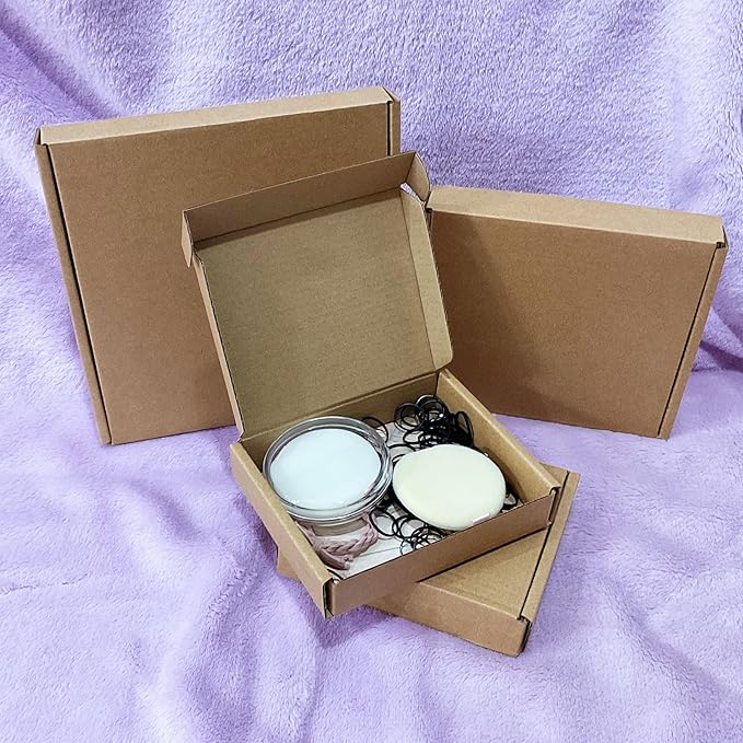 6x5x1 inch Small Shipping Boxes 50 Pack, Brown Kraft Corrugated Cardboard Mailer Boxes Bulk for Packaging Business Mailing Gift，Mini Mailer Boxes for Packaging Supplies