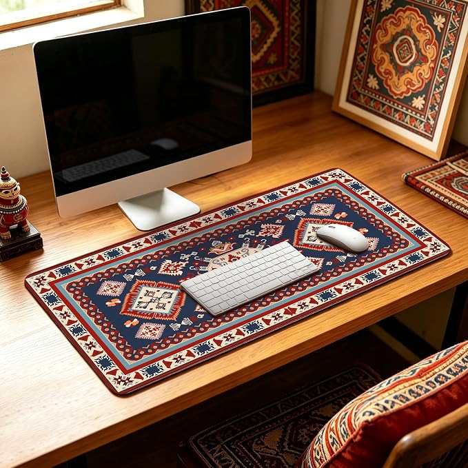 Mouse Pad Gaming - Desk Mat for Keyboard and Mouse - Large Mouse Pads for Desk, Gaming Mousepad with Non-Slip Base, Desks Pad (31.5" X 11.8") for Game, Office and Home