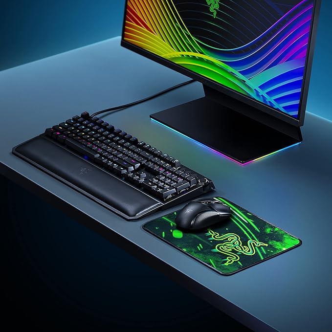 Razer Goliathus Speed (Small) Gaming Mousepad: Smooth Gaming Mat - Anti-Slip Rubber Base - Portable Cloth Design - Anti-Fraying Stitched Frame