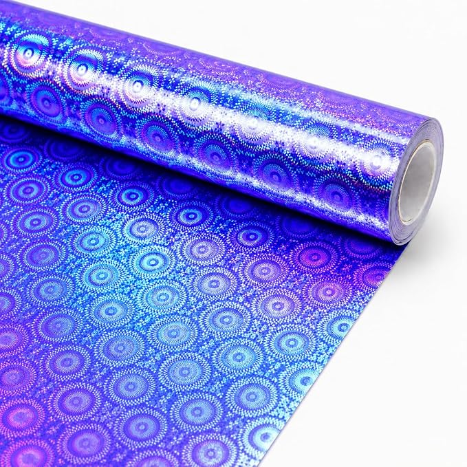 Royal Blue Iridescent Bulletin Board Paper Roll,17" x20 Ft Bulletin Board Background Paper Roll,Fade Resistant Wrinkle Resistant Poster DIY Crafts Paper Glitter Wallpaper Classroom Office Home Dec