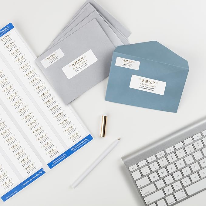 Avery Printable Return Address Labels with Sure Feed Technology, 2/3" x 1-3/4", White, Laser & Inkjet Compatible, 600 Blank Labels Total, Great for Mailing, Branding, and More (18294)