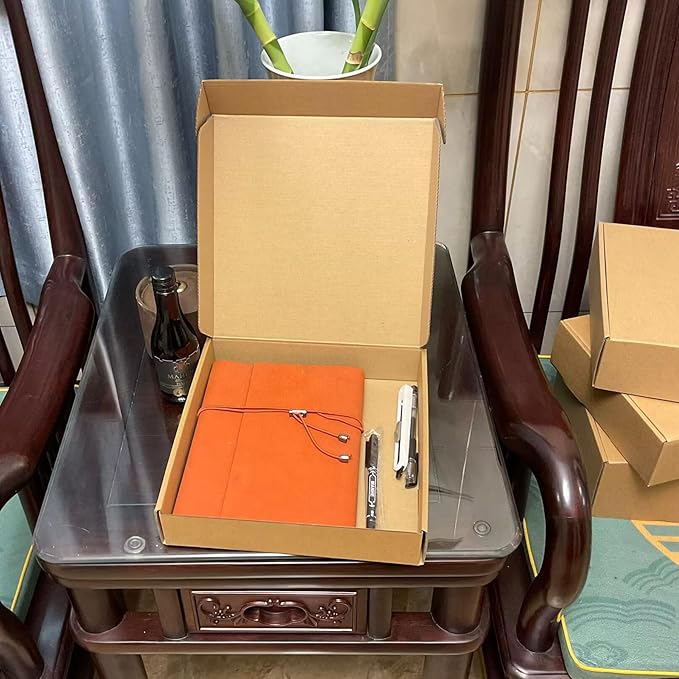 10 x 10 x 2 inch Shipping Boxes Set of 20， Brown Corrugated Cardboard Box Mailer Boxes for Packaging Small Business Shipping，Mailing Boxes Bulk for Birthday Wedding Party Book Literature Gift Giving