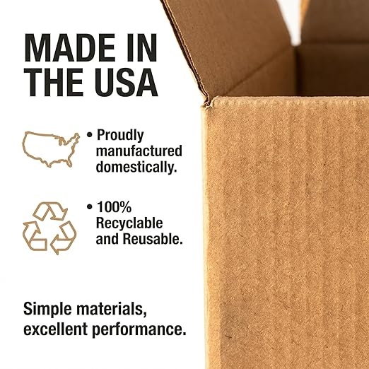 BOX USA Moving Boxes 18"L x 14"W x 12"H (20-Pack) + Packaging Tape 2" x 25yd (2-Pack) - Moving Supplies Bundle