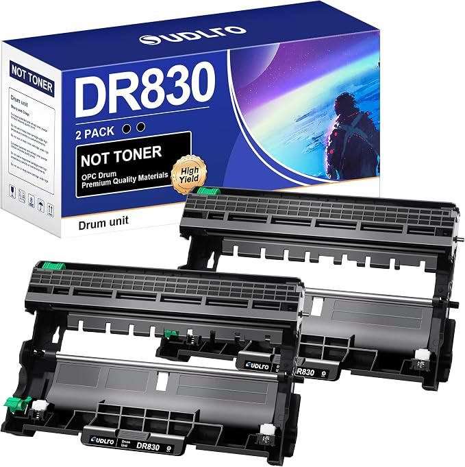 DR 830 DR830 Drum Unit Brother (Not Toner) - Replacement for Brother DR830 Drum DR 830 TN830 Drum use with Brother DCP-L2640DW HL-L2460DW HL-L2400D HL-L2405DW HL-L2480DW MFC-L2760DW Printer (2 Packs)