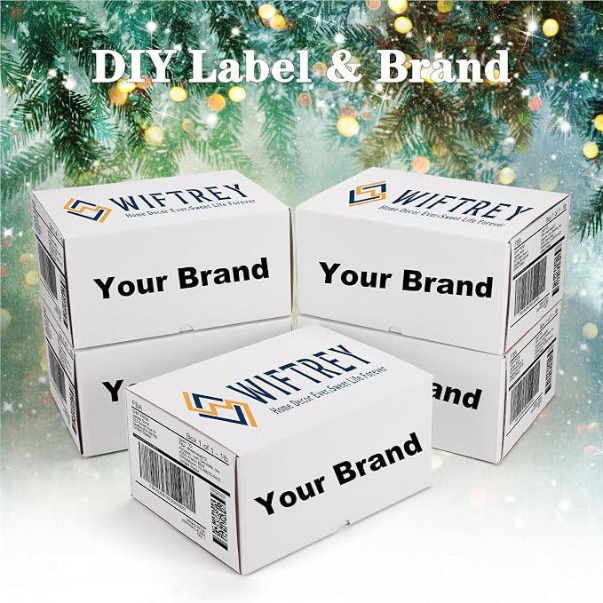 WIFTREY 12x9x6 inches White Shipping Boxes pack of 15, Corrugated Cardboard Boxes 12 x 9 x 6 for Packaging Small Business, Moving, Mailing