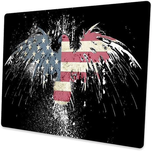 Mousepad Computer Mouse pad with Personalized Flag Eagle Design Office Non-Slip Rubber Mouse mat