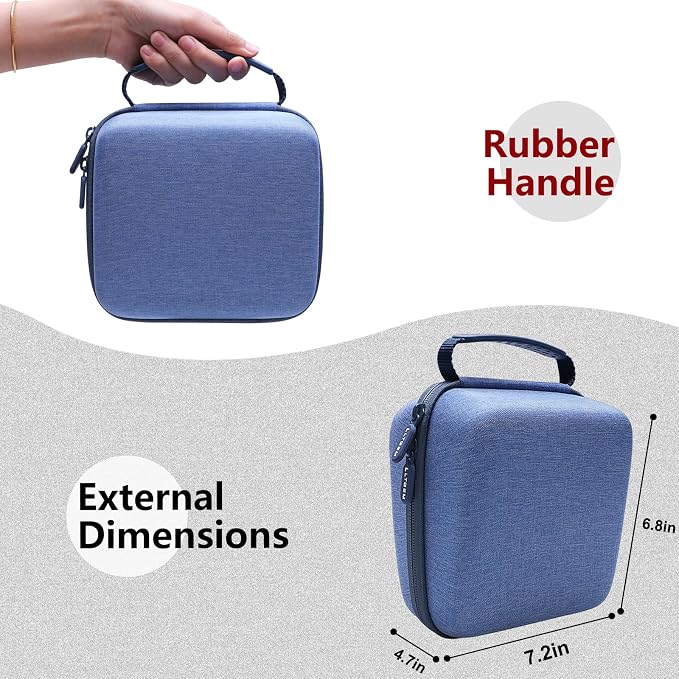 LTGEM Label Maker Case for Brother P-Touch PTD220/PTD210 | Hard EVA Shell, Water-Resistant, Shock Protection, Scratch-Resistant Interior, Portable Travel Storage Case Only