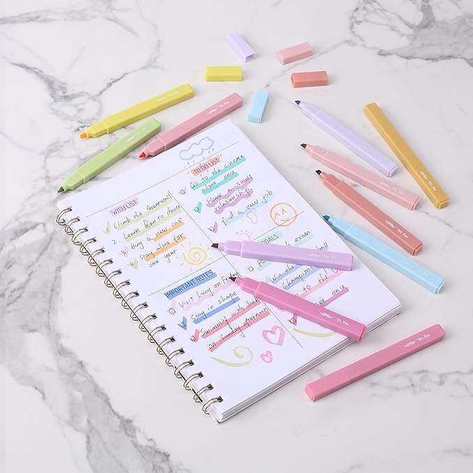 Mr. Pen- Aesthetic Highlighters, 16 pcs, Chisel Tip, Assorted Colors, No Bleed Bible Highlighter Pastel, Pastel Highlighter Set, Bible Highlighters and Pens No Bleed, Bible Markers, Mother's Day