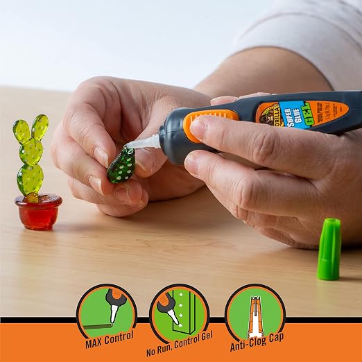 Gorilla Super Glue Gel Pen, 5.5 Gram (Pack of 2)