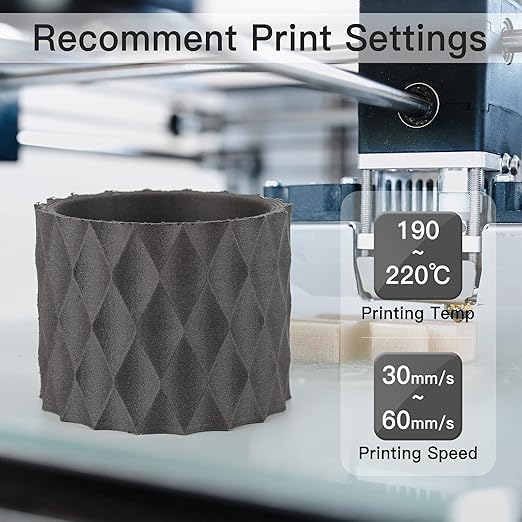 AMOLEN Wood PLA Filament Bundle 3D Printer Filament Wood Sets,Walnut,Cherry,Bamboo,Ebony,3D Printing Filament,PLA Filament 1.75mm,200g*4 Spools